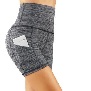 Codefit High Waist Yoga Shorts with Deep Pockets.